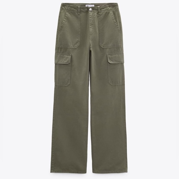 Zara Jeans Zara Trf Straight Cargo Pants Poshmark
